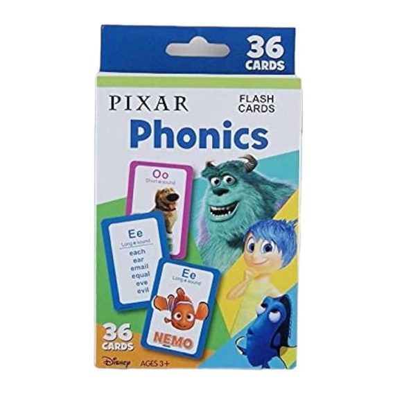 Pixar Other - Disney-Pixar® Phonics Flash Cards 36-Count
